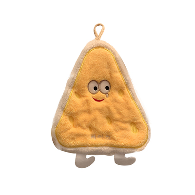 可爱速干擦手巾厨房挂式吸水加厚