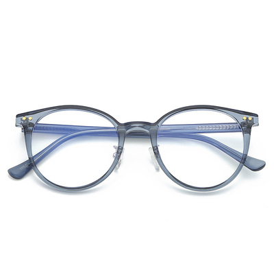 小红书透明ins椭圆框显瘦眼镜