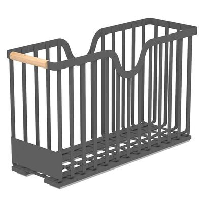 抽拉式置物架极窄厨房下水槽置物