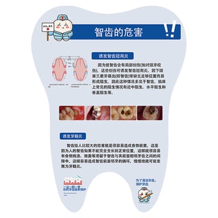 口腔门诊所文化墙装饰儿童牙科全周期颜面健康管理贴纸宣传壁挂画