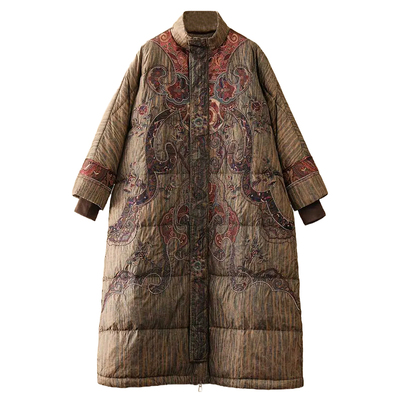 新中式国风重工刺绣羽绒服