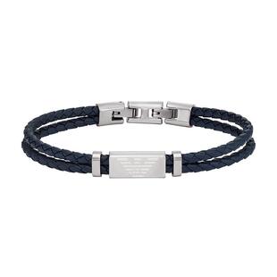 【新年礼物】EMPORIO ARMANI/阿玛尼春夏男士鹰标双层编织手链