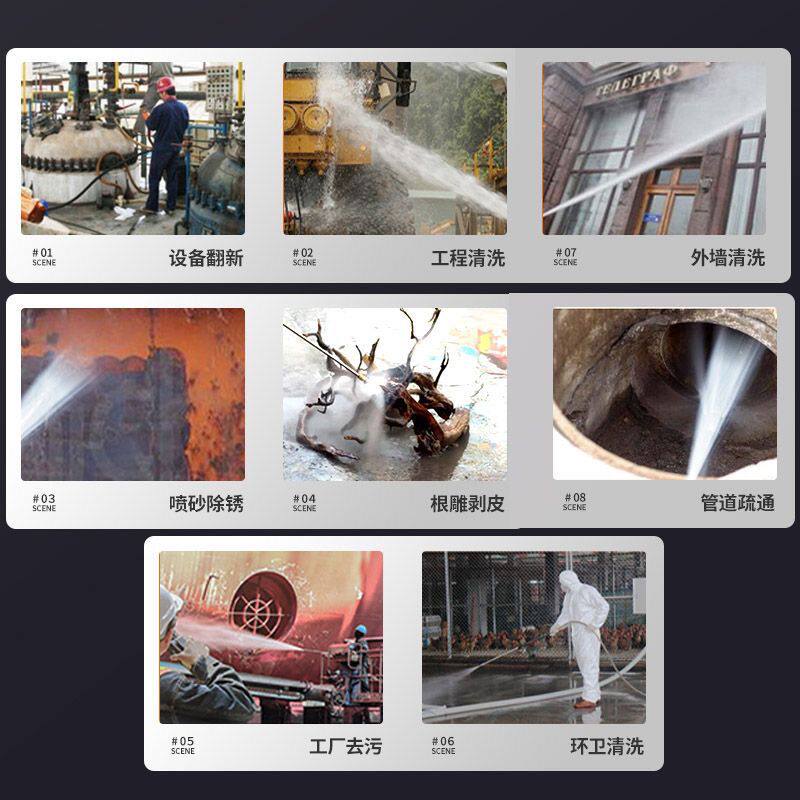 进口洗车机高压AR泵500公斤商用工业超强压力大功率除锈除漆水枪