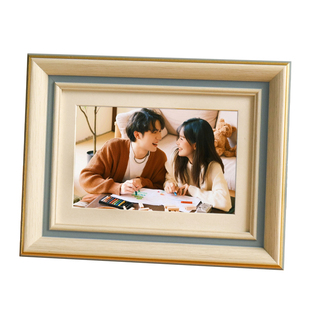 洗照片做成相框摆台加打印做成高级感相册6寸7寸8寸挂墙画实木质