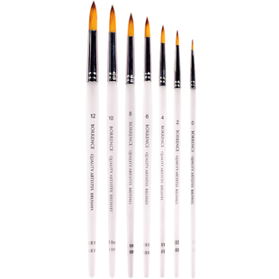 水彩画笔套装美术生专用尼龙毛丙烯画笔油画颜料专业绘画毛笔水彩颜料笔勾线笔圆头初学者学生工具水粉绘画笔