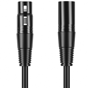 闪克卡农线xlr公对母电容麦克风48V直播声卡话筒音箱公母头卡侬