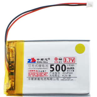 中顺芯303450微型便携设备户外仪器高温软包超薄聚合物锂电池3.7V