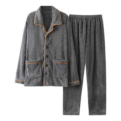 珊瑚绒冬季保暖男士家居服