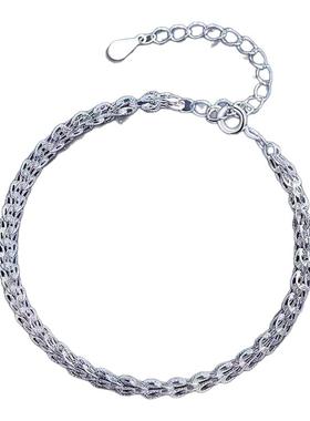 凤尾925纯银手链女ins小众轻奢设计闺蜜手饰品新款生日圣诞节礼物