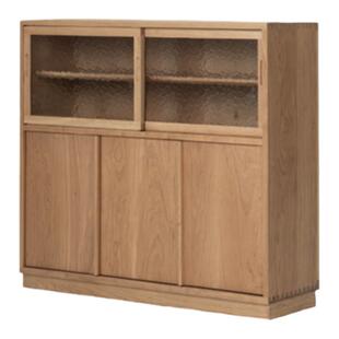 MUMO木墨 茶空间茶柜 实木茶水柜樱桃木黑胡桃茶室客厅原木新中式