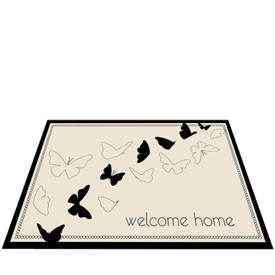 优轩入户门地垫新款蝴蝶