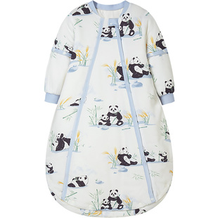 ibaby恒温婴儿睡袋宝宝新生儿防踢被子纱布四季通用U型