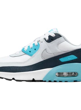 NIKE耐克女鞋新款AIR MAX 90大童运动鞋缓震休闲跑步鞋HF6358-100