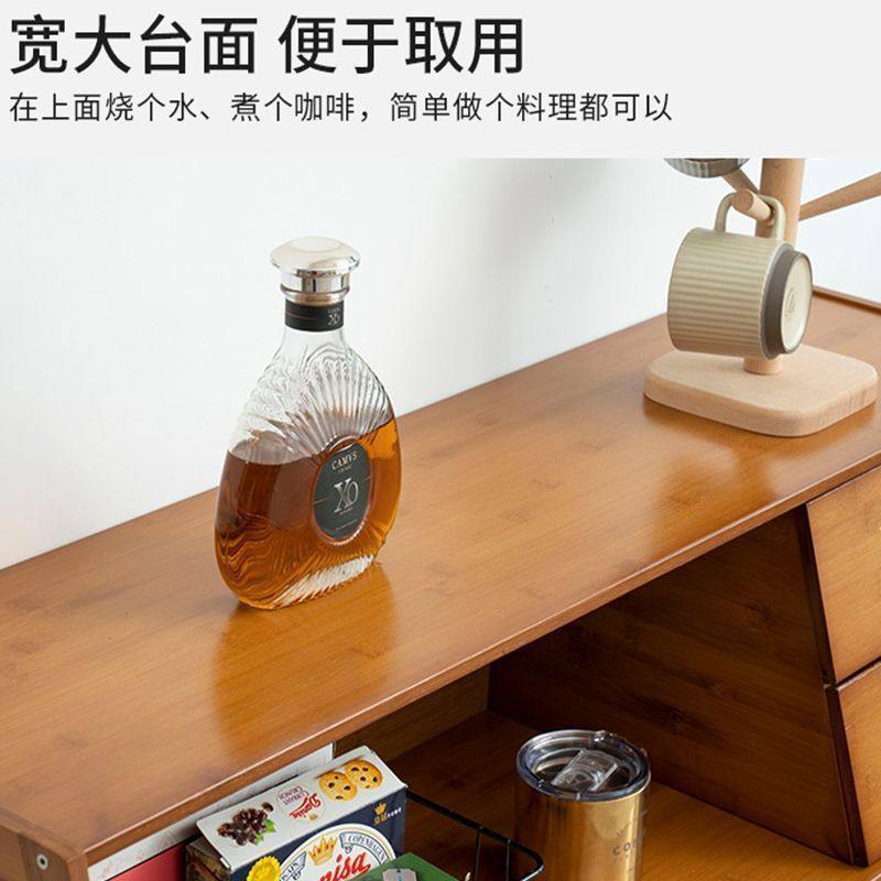 客厅碗柜多功能家用茶水柜餐酒柜北欧边物简约厨房储物柜橱柜置柜
