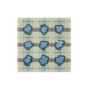 JNBYHOME江南布衣全棉方巾AB面色织印花精梳工艺柔软洗脸擦手毛巾