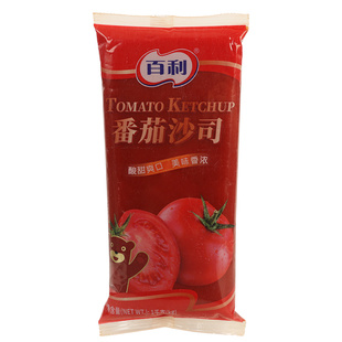 百利番茄沙司1kg*6袋 鸡肉卷手抓饼薯条蘸酱意面酱商用番茄酱袋装