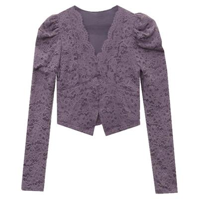 加绒蕾丝打底衫长袖紧身内搭上衣