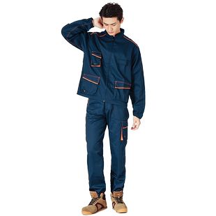 代尔塔加厚耐磨涤棉秋冬工厂车间衣服夹克外套劳保工作装男405408