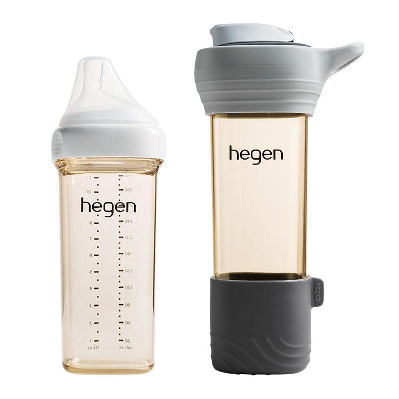 Hegen海格恩随行杯6月以上宝宝PPSU防呛奶瓶家用外出直饮水杯
