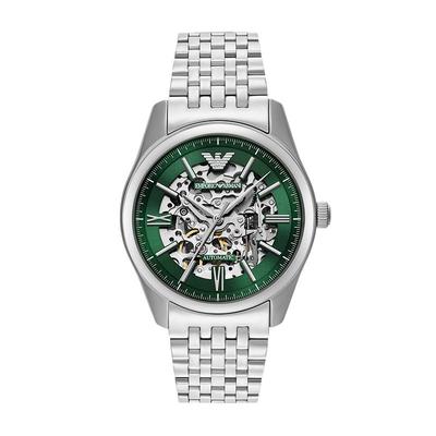 阿玛尼男士大表盘镂空机械腕表