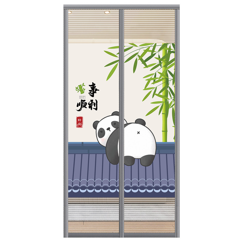 夏季半隐私防蚊门帘免打孔隔断帘