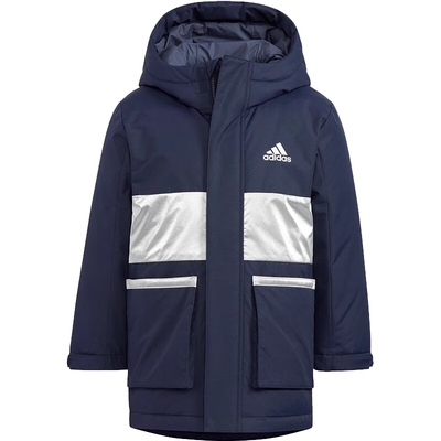 Adidas阿迪达斯男童女童新款童装休闲保暖运动撞色羽绒服潮HM9647