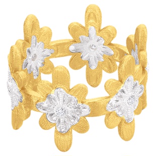 【新品上市】OOAK界格雕金烟花雨系列满圈日落烟花戒指叠戴百搭