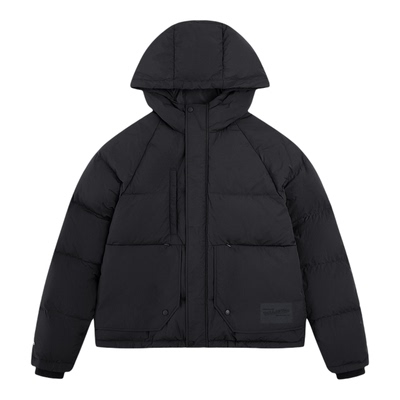 MN保暖短款连帽羽绒外套情侣