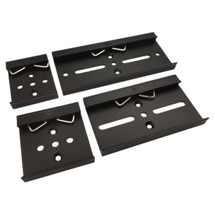 华企铭通工业DIN35mm导轨卡扣HS-A35固定安装座铝合金白色黑色座