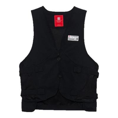 中国李宁男士马甲韦德系列背后印花男子休闲工装单马甲AMDR069