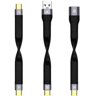 景赛Typec数据线OTG双头公对公PD20V快充转USB3.1高速Gen2硬盘超短线10G两头CtoC短款USB转接头100W充电雷电3