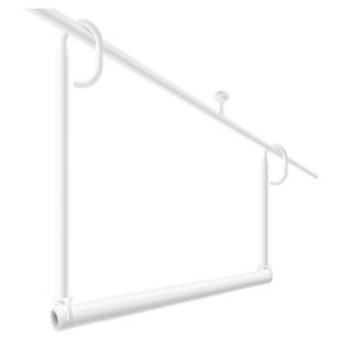 晾衣架阳台家用伸缩晾衣挂杆免打孔一根升降悬挂式吊杆晒被子神器