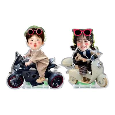 可爱宝宝照片diy车载摇头娃娃摆件定制新款装饰摇头情侣可爱饰品