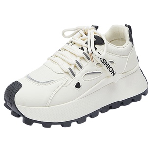 北极海鹦老爹鞋女2025秋季新款小个子厚底增高轻便百搭不累脚休闲