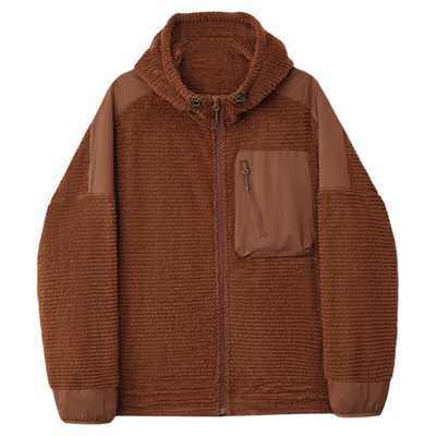 蜘蛛秋冬男P绒运动连帽拉链卫衣