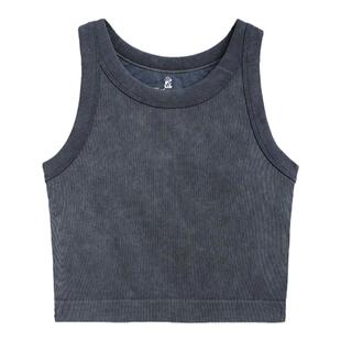 菲卡沫莉RIB固定杯水洗经典款百搭工字背外穿健身运动瑜伽背心女