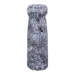 天然石头蒜臼子石锤青石冲臼凿棍臼子把石臼研磨捣中药棒捣碎把器