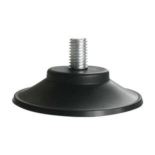 M12螺丝杆吸盘机器械脚垫黑色橡胶玻璃托垫家具桌椅金属固定防滑