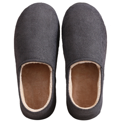 男士防滑厚底包跟棉鞋