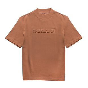 立领短袖上衣中高领短袖t恤女高质感半袖新款洋气宽松夏体恤欧货