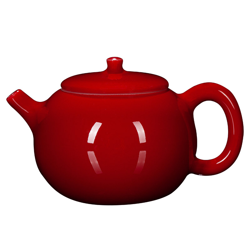 古垚陈清宜手工郎红禅心风茶壶