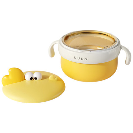 如山ppsu宝宝辅食碗婴幼儿吃饭专用防摔恒温碗儿童餐具注水保温碗