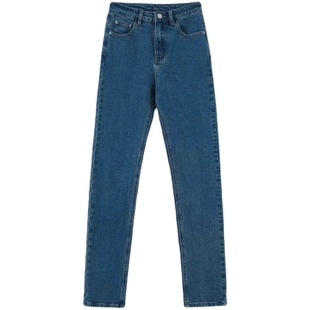 猫猫家加长女裤春夏蜜桃臀神裤高腰复古牛仔裤修身显瘦弹力铅笔裤