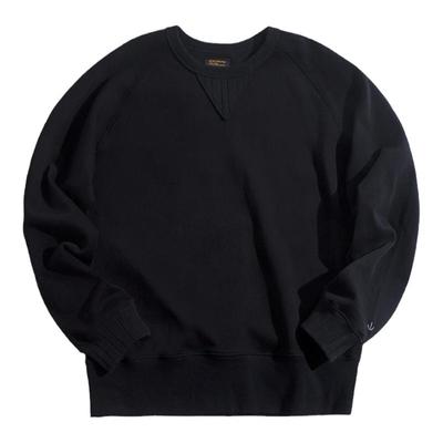 马登工装美式复古无帽纯色圆领