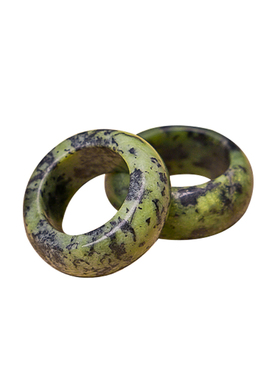 素圈磁性保真指环天然原石戒指