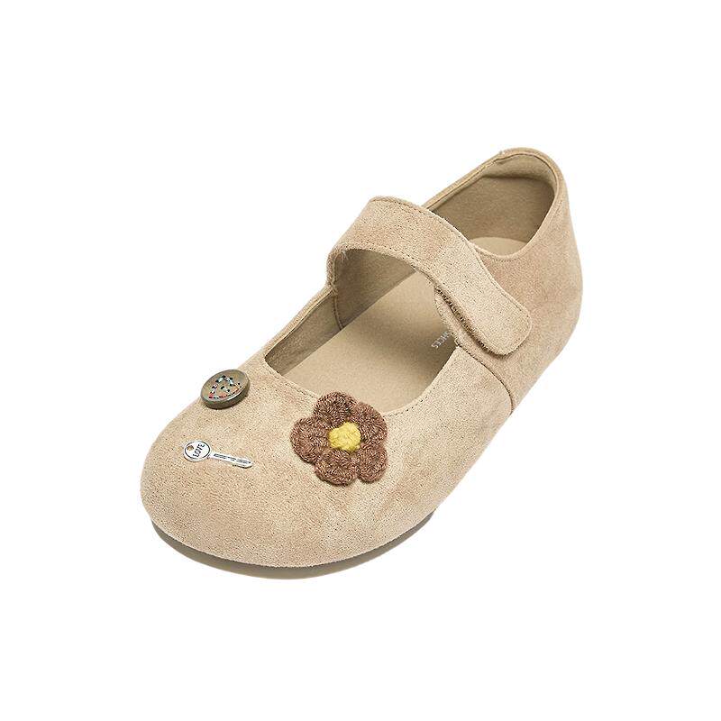 三福女单鞋春季玩趣菁英魔术贴一字带圆头针钩娃娃鞋女鞋852657