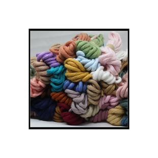 3mm单股纯棉棉绳文玩棉线藏式手工编织绳莫兰迪色系混色绳DIY创意