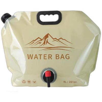 户外折叠水袋便携大容量加厚露营车载塑料水桶演唱会音乐节储水袋