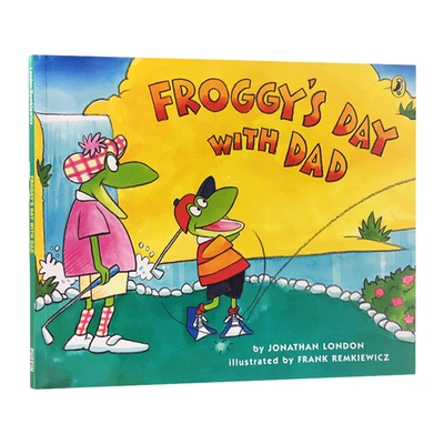 英文原版 Froggy's Day With Dad 小青蛙弗洛格爸爸的一天 大开绘本 英文版 进口英语原版书籍儿童全英语书