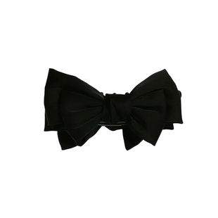 韩系高级感黑色蝴蝶结发夹后脑勺马尾香蕉夹竖夹大发量气质发卡女